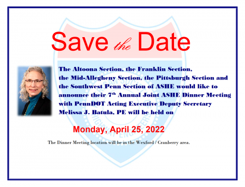 SAVE THE DATE- Upcoming Dinner Meeting 2022